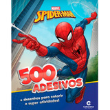  Livro Spiderman 500 Adesivos Atividades Desenhos Colorir