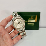 Rolex Datejust Ii Ouro Branco & Aço 41mm Silver Dial