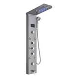 Regadera De Columna Con Hidromasaje Panel De Ducha Luz Led