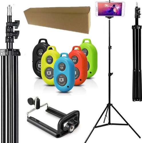 Kit Youtuber Tripé Grande Câmera Celular Pedestal Ring Light