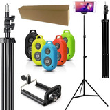 Kit Youtuber Tripé Grande Câmera Celular Pedestal Ring Light