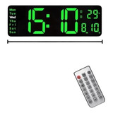 Reloj De Pared Digital Led Grande De 32cm Con Contro