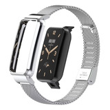 Malla Metalica Para Xiaomi Mi Band 7 Pro Strap Plateada