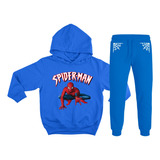 Conjunto Infantil Moletom Juvenil Herói Marvel Homem Aranha