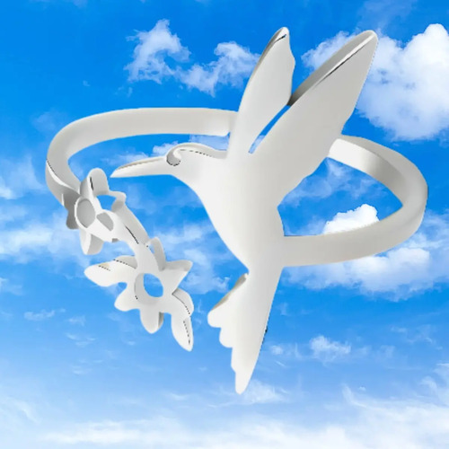 Anillo Acero Inox. Ajustable Colibri +5 Modelos A Esc0ger