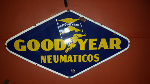 Cartel Enlozado Good Year Neumaticos