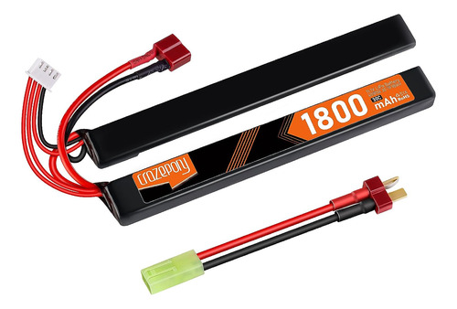 Batería Airsoft De 11.1 V Recargable 3s Lipo 1800mah 30c Nun