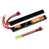 Batería Airsoft De 11.1 V Recargable 3s Lipo 1800mah 30c Nun