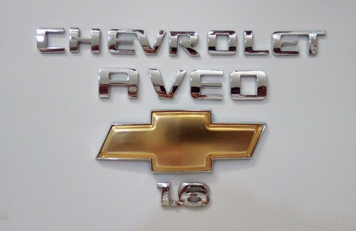 Emblema Kit  Chevrolet Aveo  Original 4piezas  Cinta 3m Foto 4