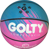 Balon De Baloncesto Golty Competencia Colors Caucho #7