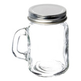 10 Tarro Mason Jar Mini De 100 Ml Con Tapa Cerrada