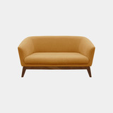 Love Seat Alicia Tela Magic Gold - Inlab Muebles