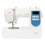 Maquina De Coser Janome Dc 6100 Portable Blanca Y Azul 