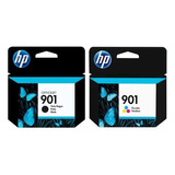 Combo Cartuchos Hp 901 Negro + Color Original J4540 4660 