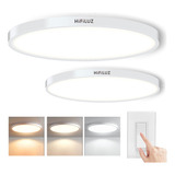 Lámpara De Techo Led Redondo Moderna Ajustable Smart 2pc