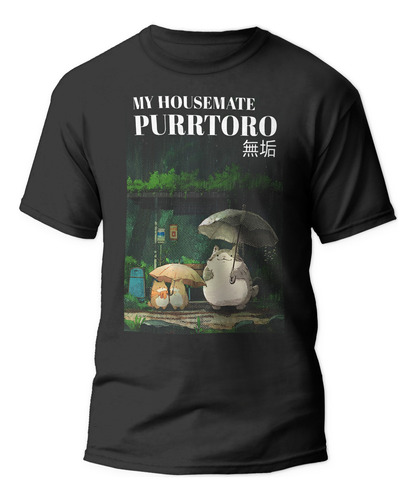 Polera Mi Vecino Purrtoro Gatos Gatitos Anime Moda Juvenil