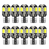 10 Piezas Led T10  5w5 Pellizco 12v 2w Canbus 7 Colores