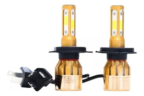 Kit Lamparas Led Cree S6 4d H4 H7 9006 H11 4 Caras 28000 Lum