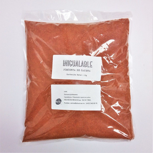 Pimienta Cayena Cayenne Pepper En Polvo 1 Kg Alitas Natural