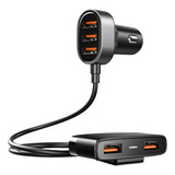 Adaptador De Cargador De Coche 5 En 1, 5 Puertos Usb, Cargad