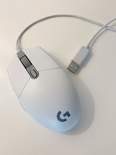 Mouse Gamer G203 Ligthsync Color Blanco 