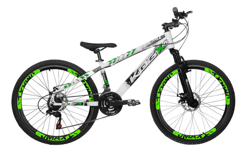 Bike Aro 26 Kog 24v Freios Hidraulicos + Suspensão Trava