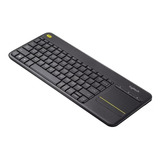 Teclado Logitech K400 Plus Wireless Preto Abnt2 P/smart Tv