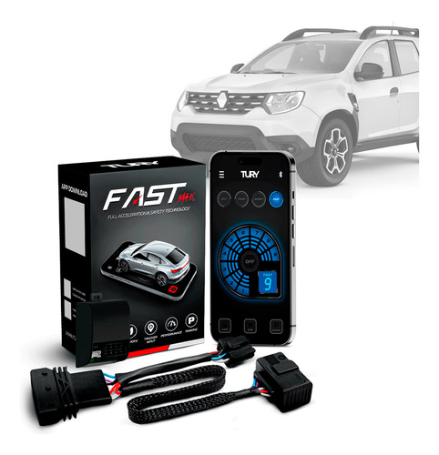 Módulo Acelerador Pedal Fast Com App Duster 2015 16 17 18 19