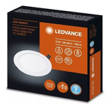 Plafon Embutir 12w Redondo Luz Fria G2 Ledvance Osram Stg