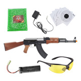 Rifle Airsoft Kit Full Metal Ak-47 Lt Madera-negro Xchwsp
