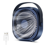 Ventilador De Escritorio Silencioso Portátil Usb Recargable