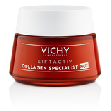 Vichy Liftactiv Collagen Specialist Antiaging Night, 50 Ml, Tiempo De Aplicación, Tipo De Piel Nocturna, Todo Tipo De Piel