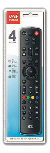 Control Remoto Universal Tv One For All Urc1249 4 Aparatos