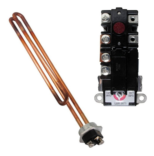 Kit Resistencia Calentador Boiler 277v 6000w Termostato 240v