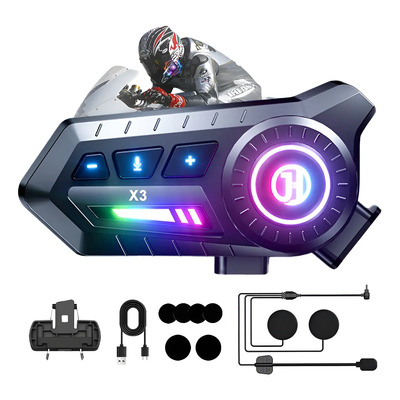 Intercomunicador Audífonos Para Casco De Motocicleta Jzaq X3 | MercadoLibre