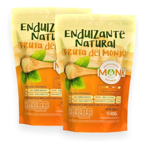 2 Bolsas Monk Endulzante Natural Fruta Del Monje 800g Kosher