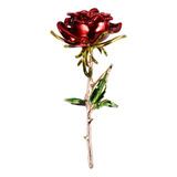 Elegante Broche Con Forma De Rosa Para Ropa, De Aleación, Di