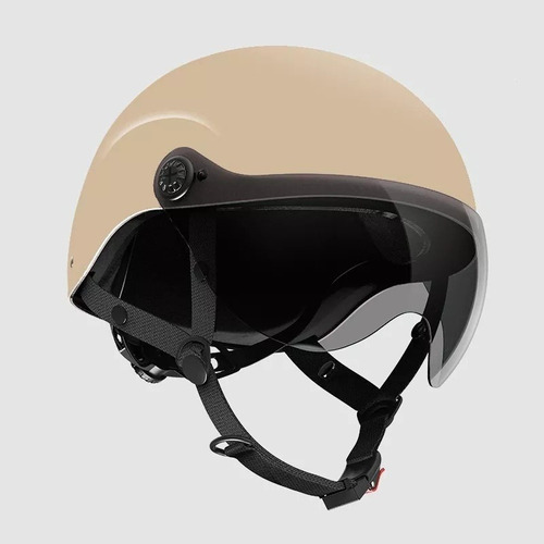 Set Casco Abierto Abatible Motociclista Uso Rudo Lentes Humo