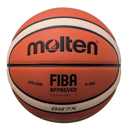 Pelota Basquet Molten Gg7x Cuero Basket Oficial Fiba Lnb