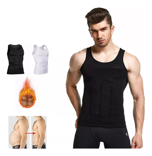 Camiseta Reductora Hombre , Faja Compresion Polera Hombre