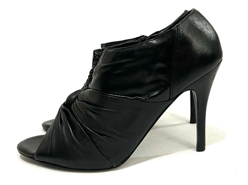 Zapato Botín 100% Cuero Marca Aldo N°36 Color Negro Usado