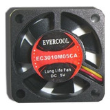 Ventilador Evercool De 30 Mm X 10 Mm De 5 Voltios Con Conect