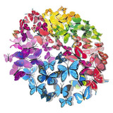 Juego De 84 Pegatinas De Pared De Mariposa Multicolor 
