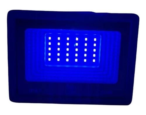 Refletor Holofote 50w Azul Led Iluminação De Piscina Jardim