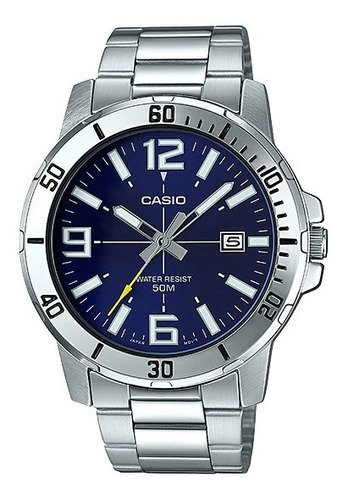 Reloj Casio Hombre Mtp-vd01d-2b Metal Sumergible Garantia