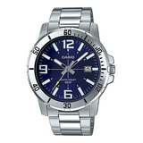 Reloj Casio Hombre Mtp-vd01d-2b Metal Sumergible Garantia