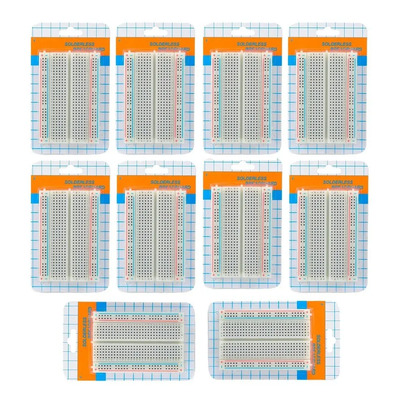 10 Piezas De Protoboard 400 Puntos, Proto Breadboard Arduino | MercadoLibre