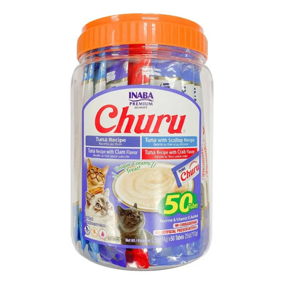 Inaba Churu Premios Para Gato, Mix De Recetas, Bote Con 50pz | Envío gratis