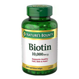 Biotina 10000mcg 250 Softgels Nature's Bounty®