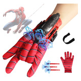 Guantes De Spiderman Con Lanzador De Plástico Niños Juguetes